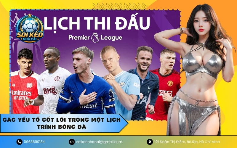 Các yếu tố cốt lõi trong một lịch trình bóng đá