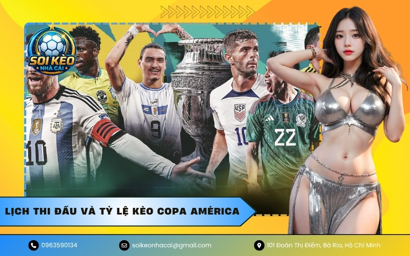 Lịch thi đấu và tỷ lệ kèo Copa América