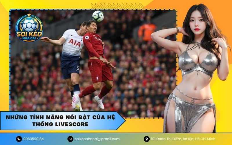 Những tính năng nổi bật của hệ thống Livescore