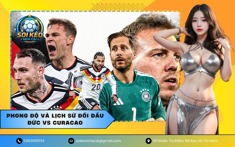 Phong độ và lịch sử đối đầu Đức vs Curacao
